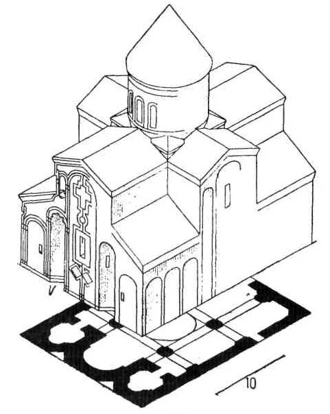 Церковная архитектура IV - X веков. План Армянской церкви