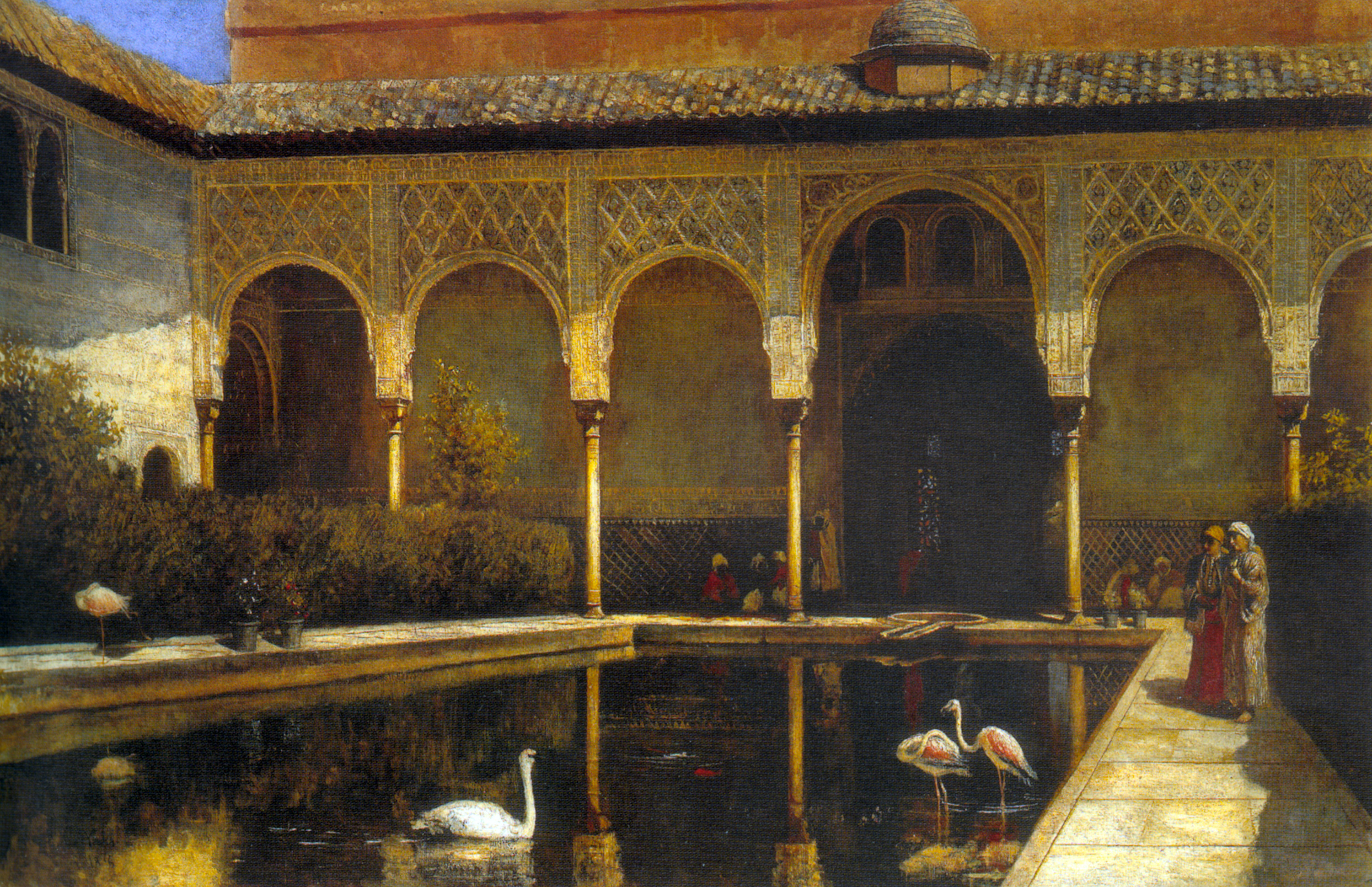  "Дворик Альгамбры во времена мавров", Эдвин Лорд Уикс, 1876 