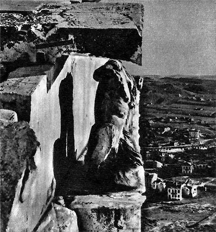 57. Вид статуй на фронтоне Парфенона. V в. до н. э. Мрамор. Афины. Парфенон.